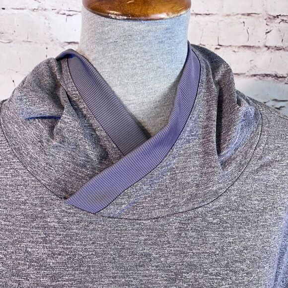 Mondetta Womens Luxury Hoodie Performance Pullover stretch Purple Gray Medium - Picture 3 of 9